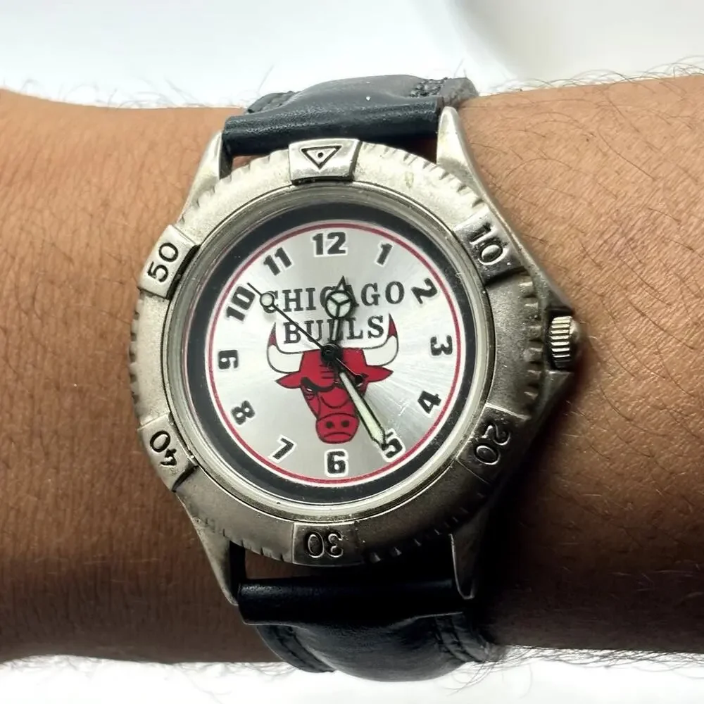 NBA Chicago Bulls Silver Men's Watch